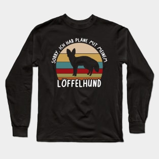 Pläne mit Löffelhund Savanne Design Geschenk Long Sleeve T-Shirt